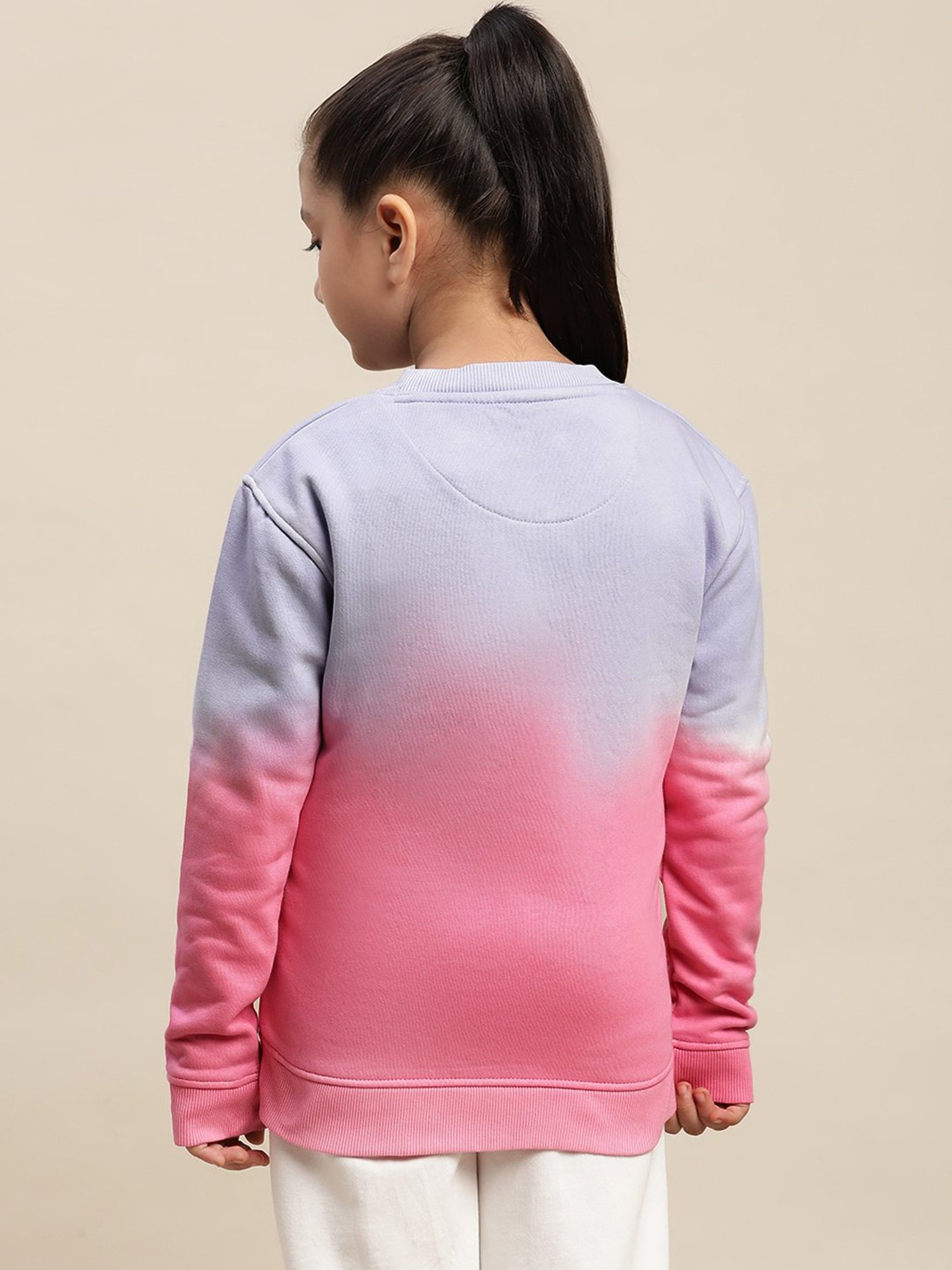 Kidsville Barbie Printed Multicolor Sweatshirt For Girls