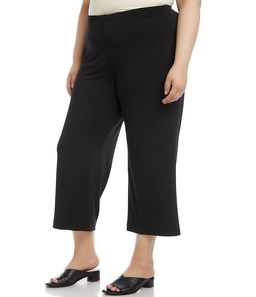 Karen Kane Plus Size Brookly Pull-On Cropped Pants
