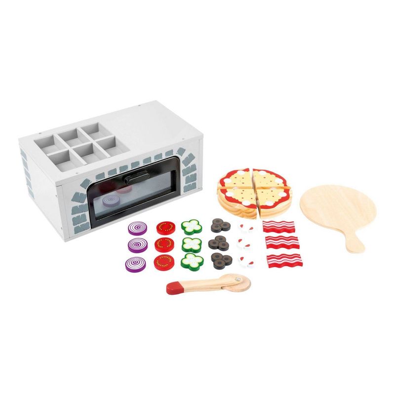Small Foot Wooden Toys Pizza Oven With Accessories Playset