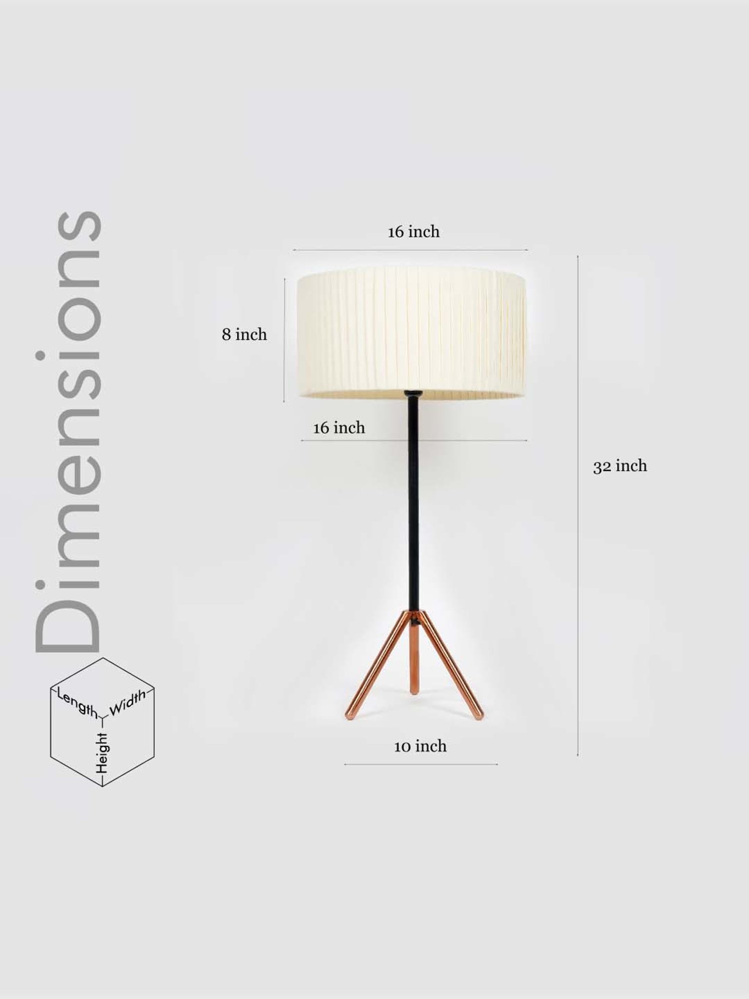 Kapoor E Illuminations Green Study Table Lamp - Set of 1