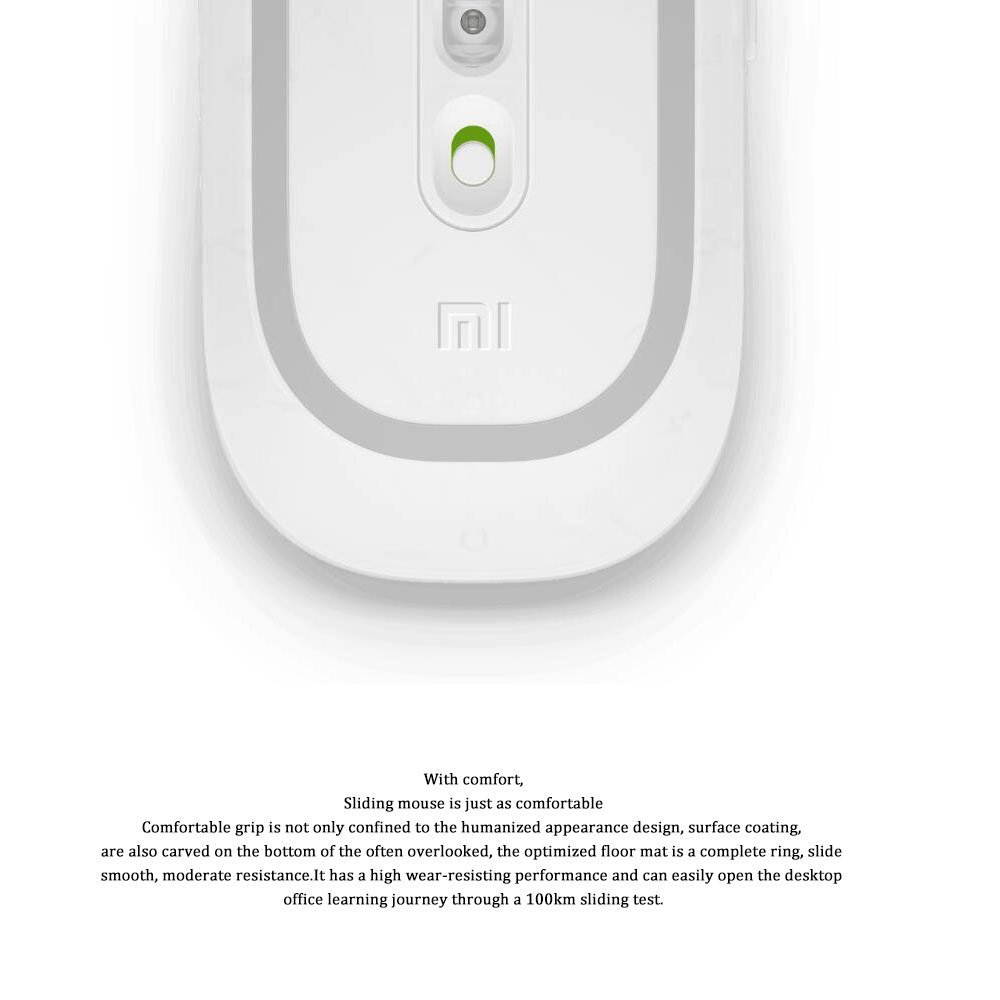 Xiaomi Mi Wireless Computer Mice 2.4Ghz 1200dpi Portable Mini Gaming Mouse For Laptop Desktop (White)