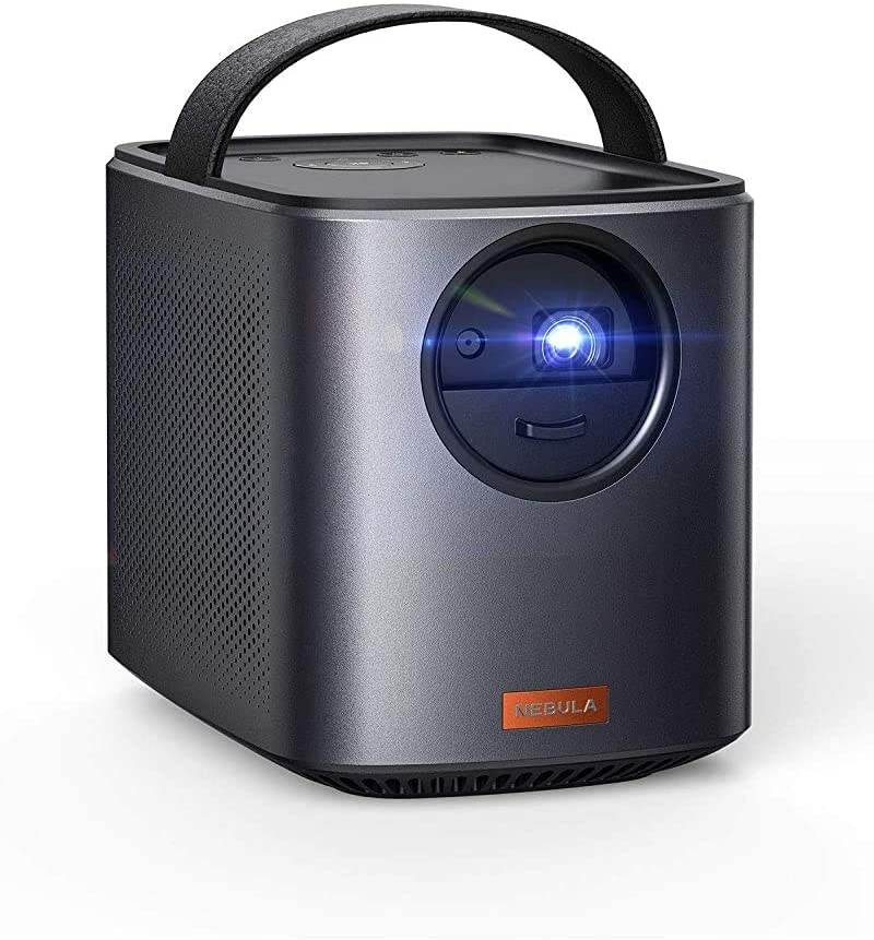 Nebula, by Anker, Mars II 300 ANSI Lumen Home Theater Portable Projector with 720p 30 to 150 Inch DLP Picture, Outdoor Projector, 10W Speakers, Android 7.1, 1-Second Autofocus