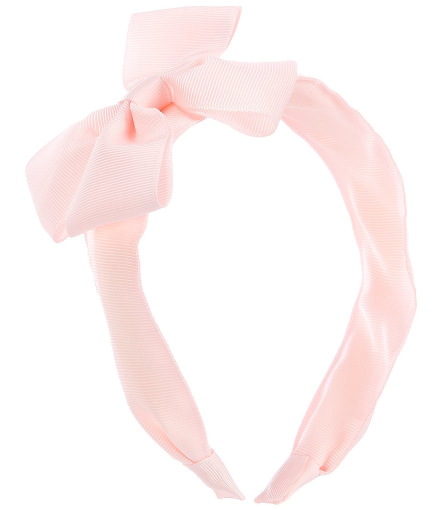 Copper Key Patterned Sparkle and Grosgrain Overlay King Bow