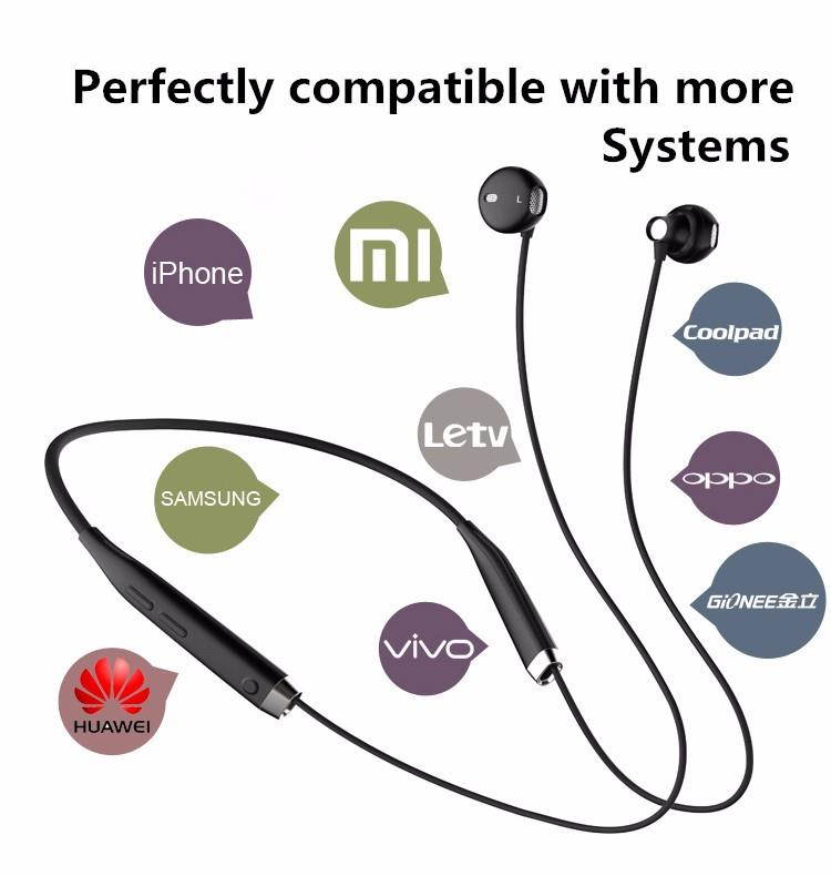 FineBlue FM-500 Wireless Bluetooth Headset V4.1 Magnetic Headphone Sport Running Handsfree For all Phone - White Gold