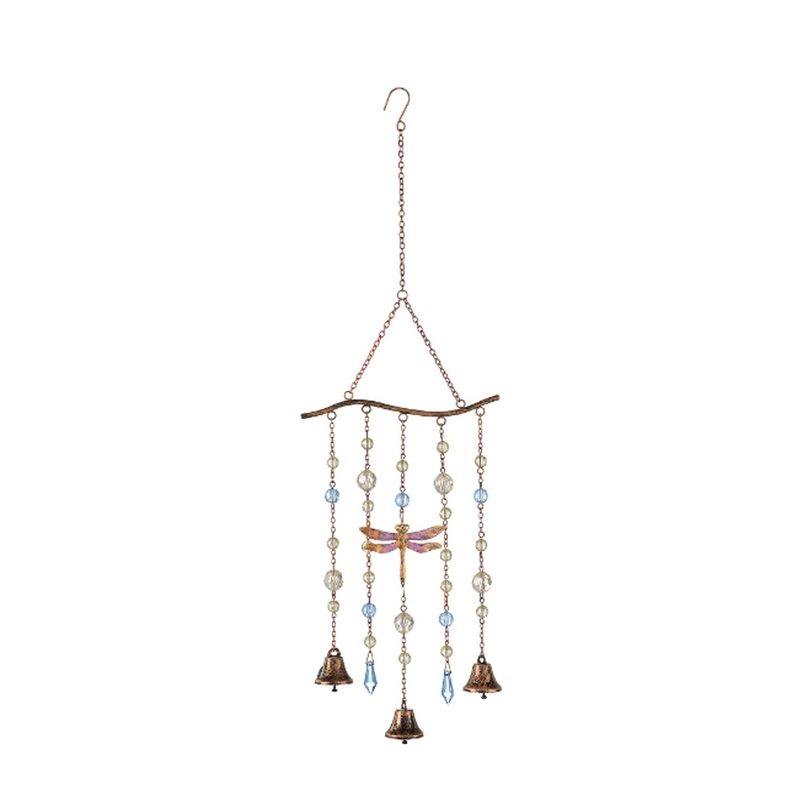 Home & Garden 12.0" Dragonfly Hanging Moblie Bells Beads Yard Decor Amscan  -  Bells And Wind Chimes