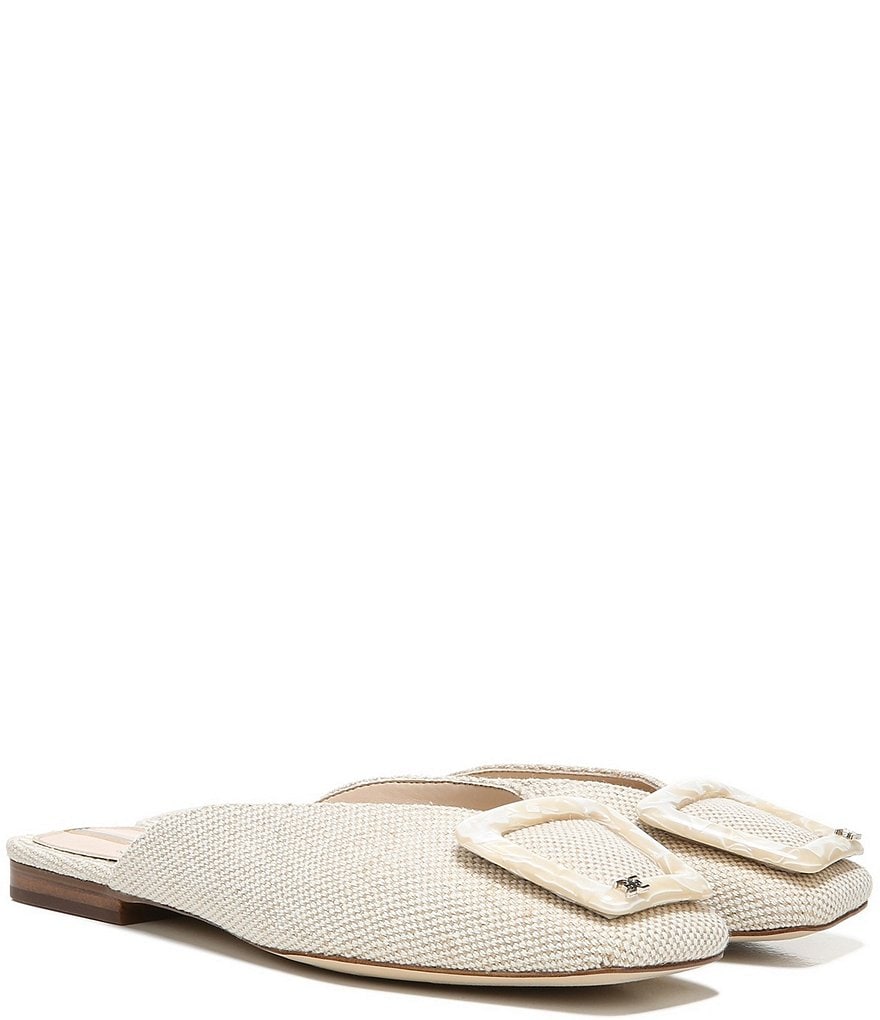 Sam Edelman Lavina Fabric Bit Buckle Mules