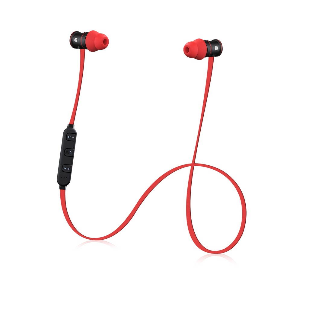 REYTID Wireless In-Ear Sports Earphones w/ In-Line Microphone & Volume Control - Heavy Bass, Magnetic Design, Sweatproof Headphones - Bluetooth Earbuds Headset Compatible with iPhone & Android