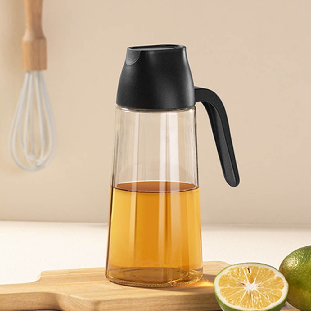640ml Kitchen Oil Bottle Vinegar Cruet Container Leak-proof Oil Dispenser Bottle