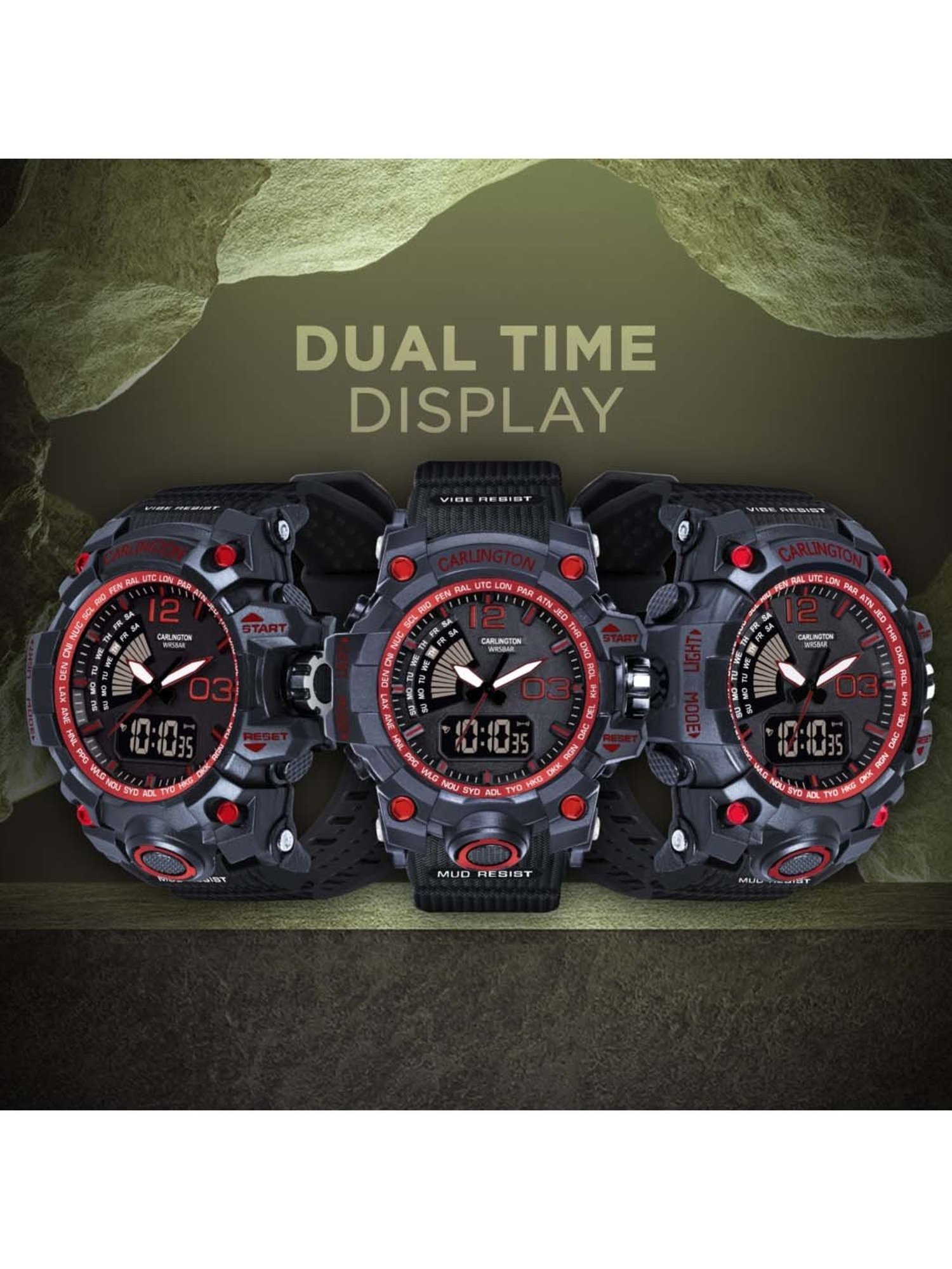 CARLINGTON Endurance 3366 Analog-Digital Watch for Men