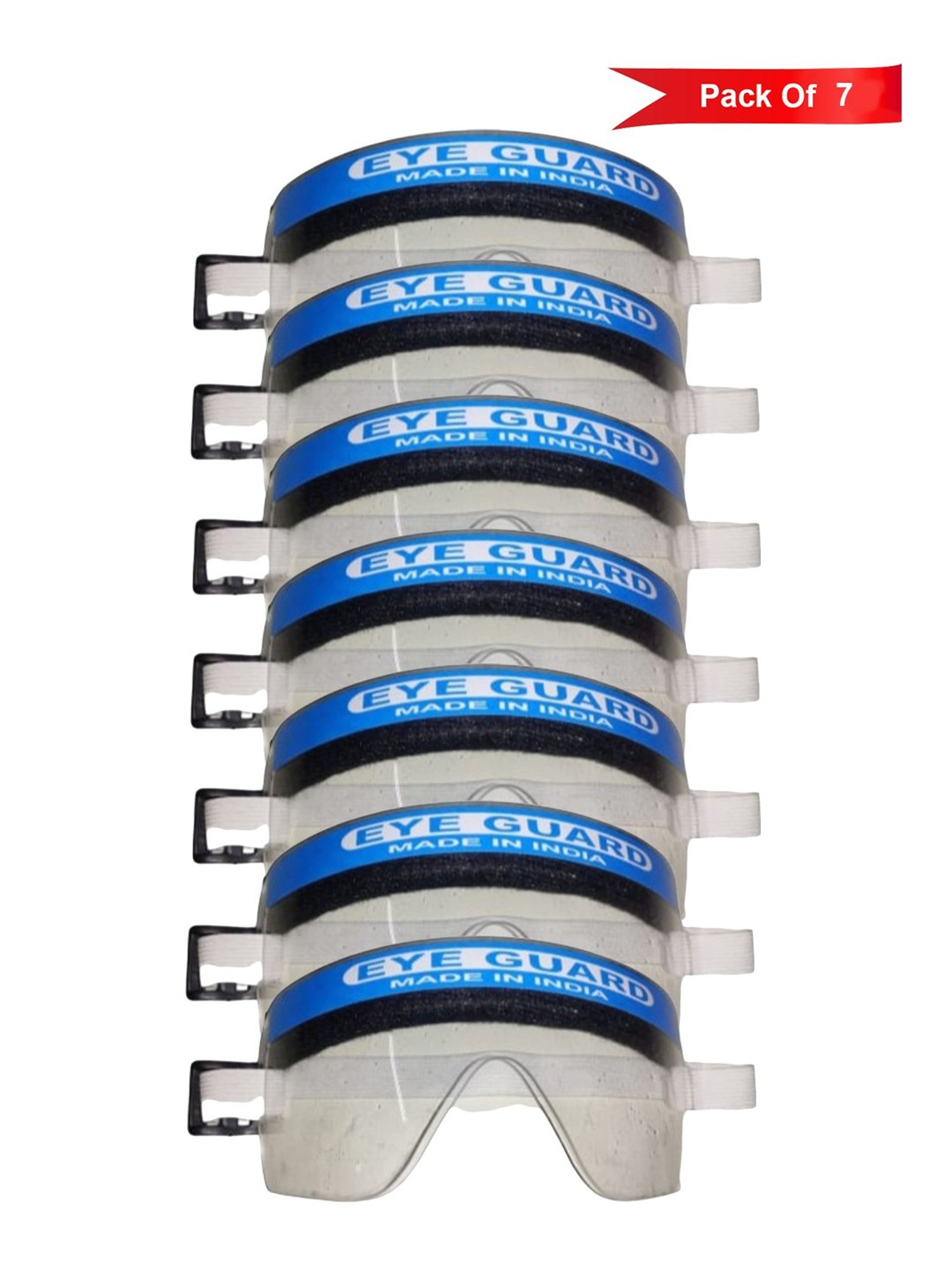 Globex Transparent Safety Eye Protectors - Pack of 7