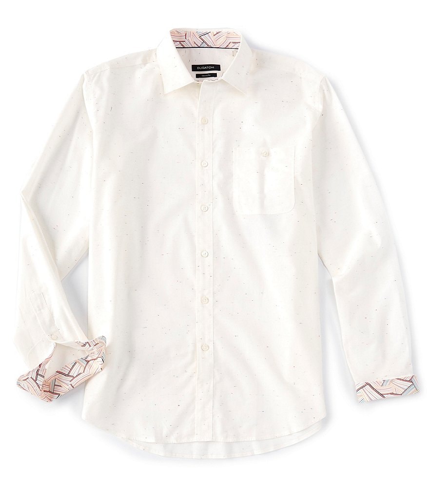 Bugatchi Long-Sleeve Woven Shirt