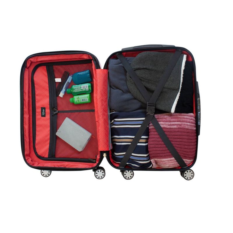 FUL Disney Mickey Mouse Textured 29" Hardside Rolling Suitcase - Black