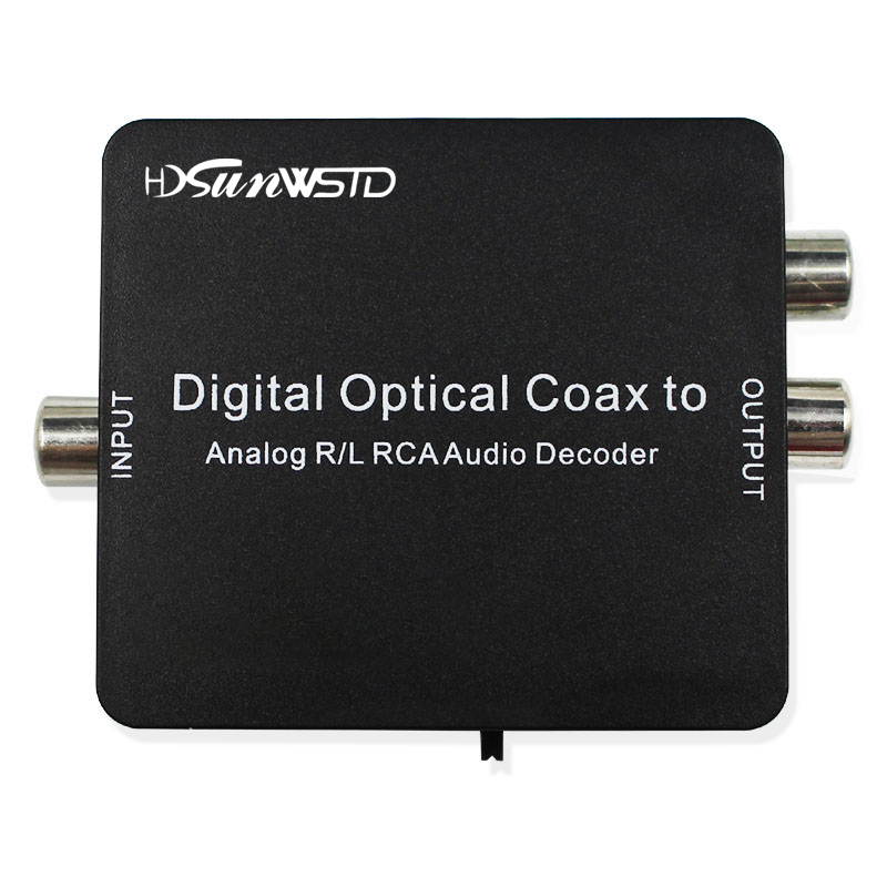 Optical SPDIF Toslink/Coaxial Digital to Analog Audio Decoder Converter with PCM, 5.1 Dolby Digital & DTS Support