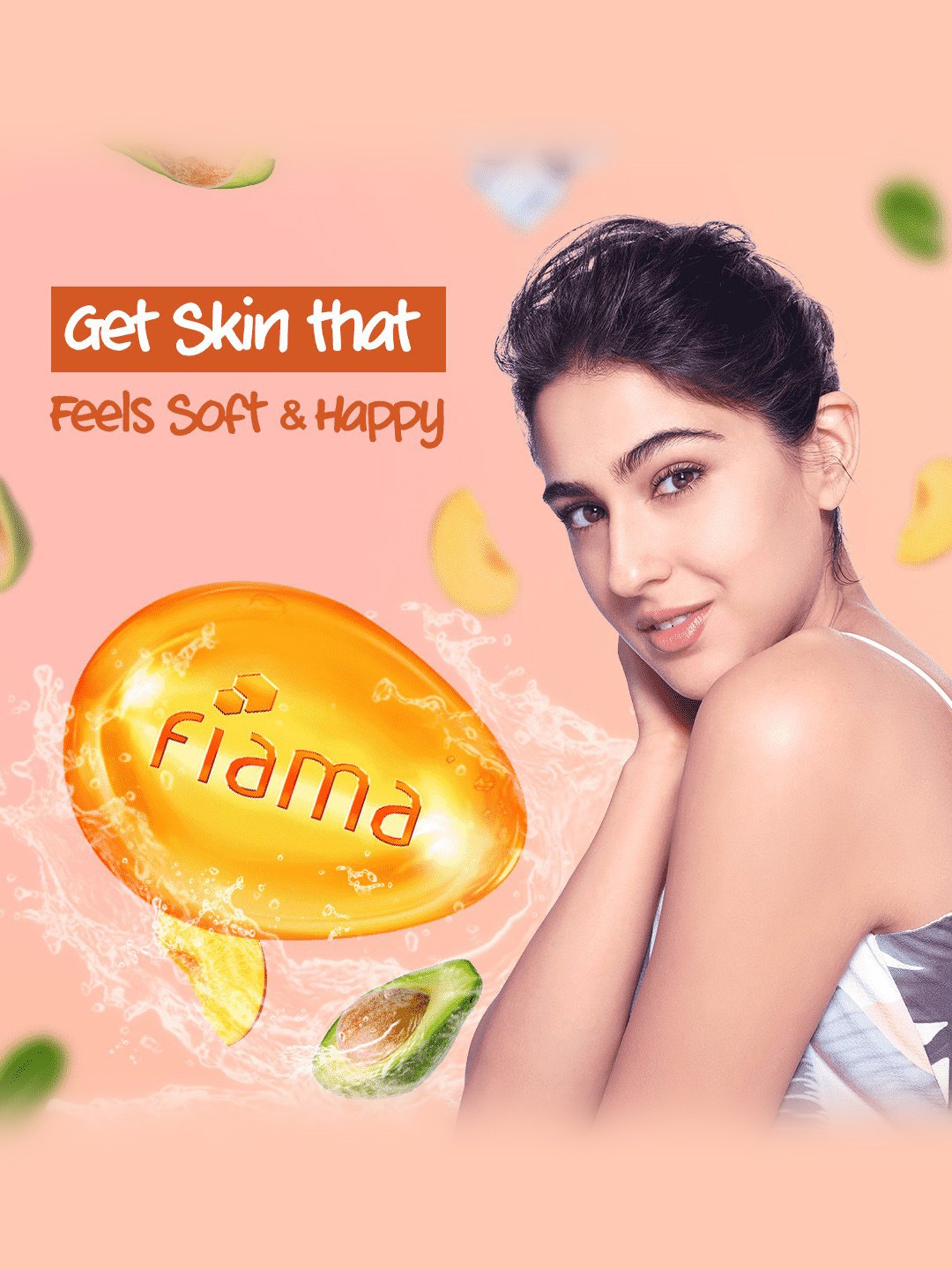 Fiama Peach & Avocado Gel Bar - Pack of 6