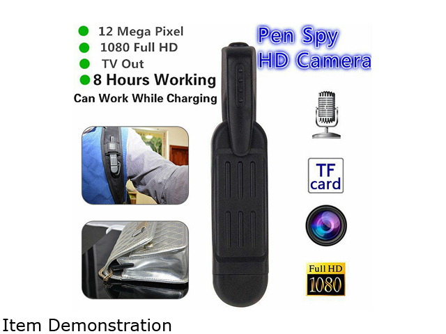 Mini Hidden Spy Body Camera Pen, HD 1920x1080P Recorder Video Camcorder with Outdoor Sports Portable DV Recorder Hidden Camera - Spy Camera - Mini Camera -Motion Detection, Pen Camera Recorder