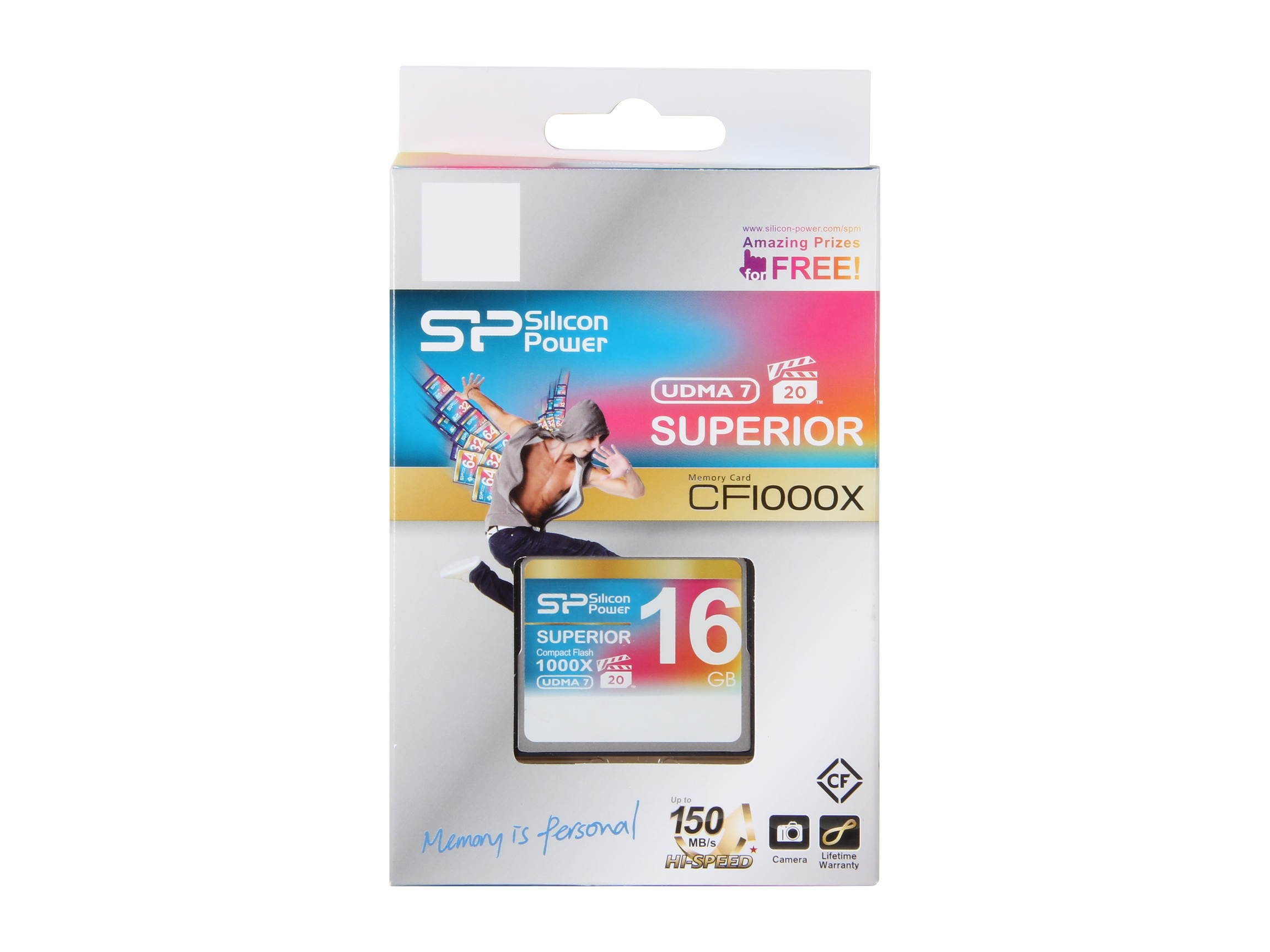 Silicon Power Superior 64GB Compact Flash (CF) Flash Card Model SP064GBCFC1K0V10