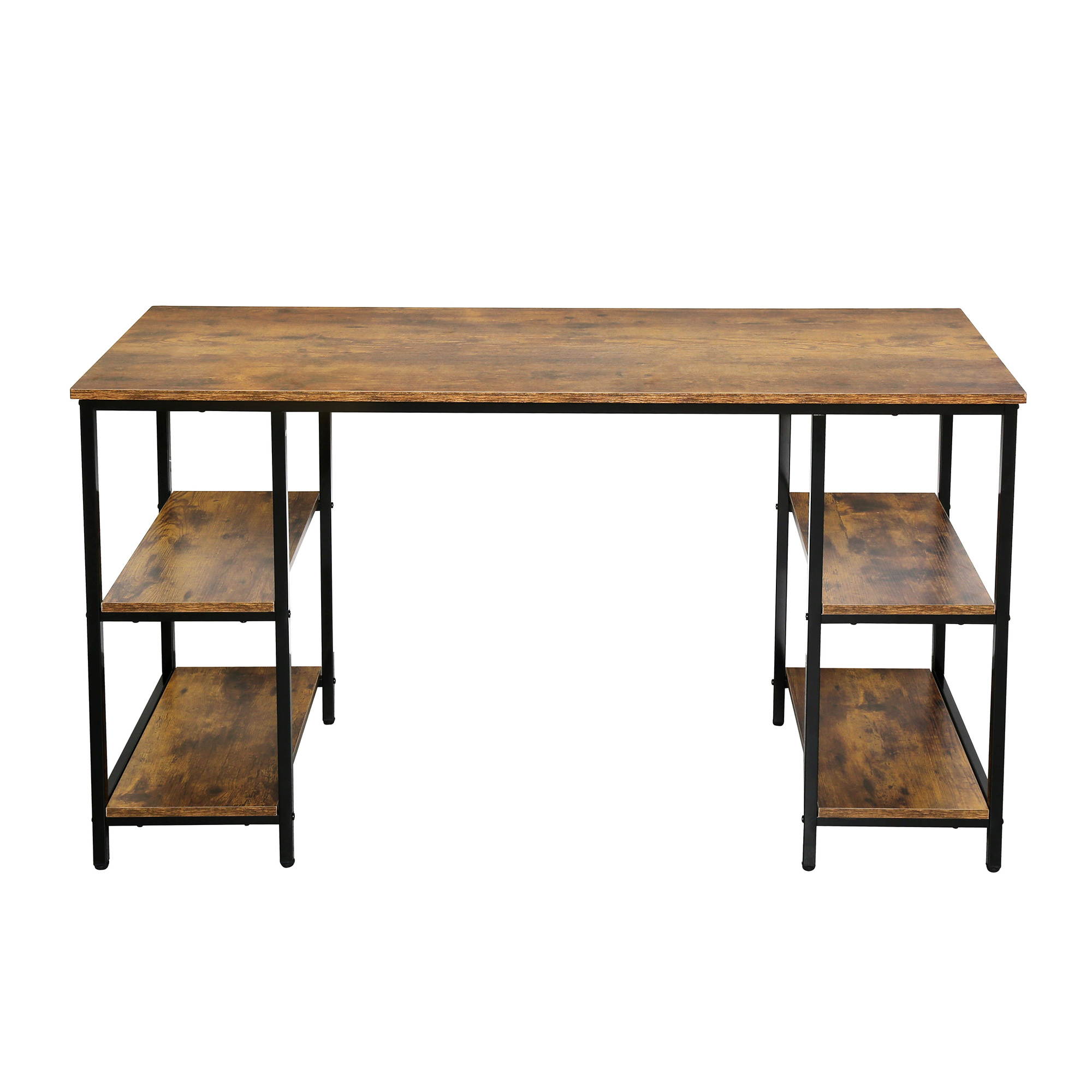 43 inch Gaming Desk Racing Style Computer Desk Living Room Desk Home Office Desk Writing Table Study Table With Cable Management Hole and Adjustable Foot Pads