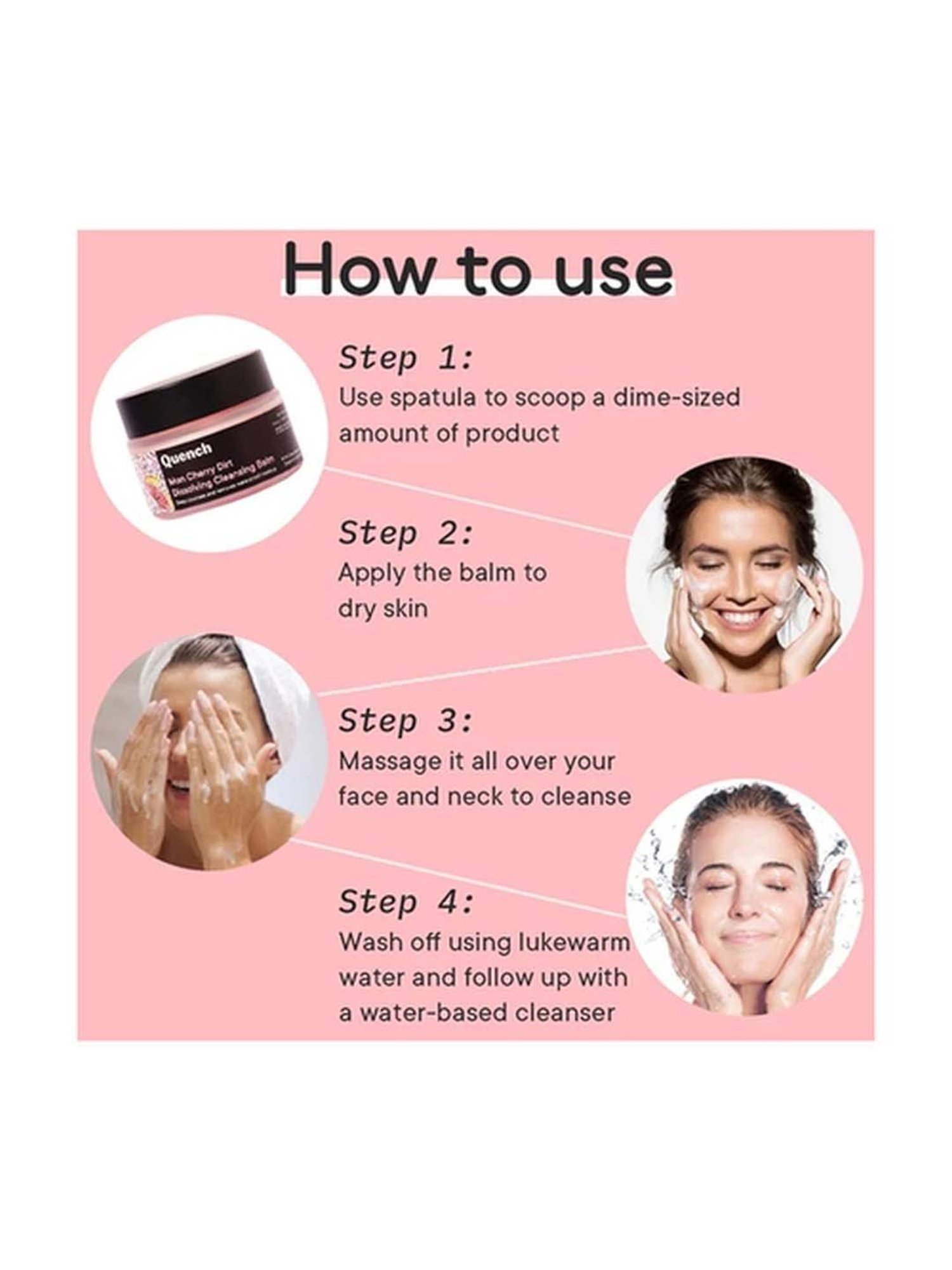 Quench Botanics Mon Cherry Dirt Dissolving Cleansing Balm - 50 ml