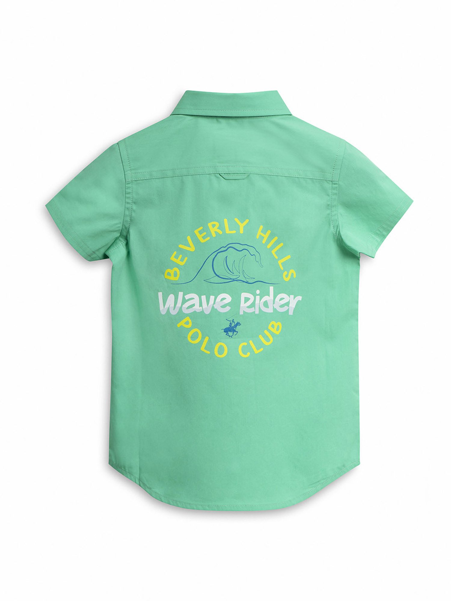 Beverly Hills Polo Club Kids Green Solid Shirt