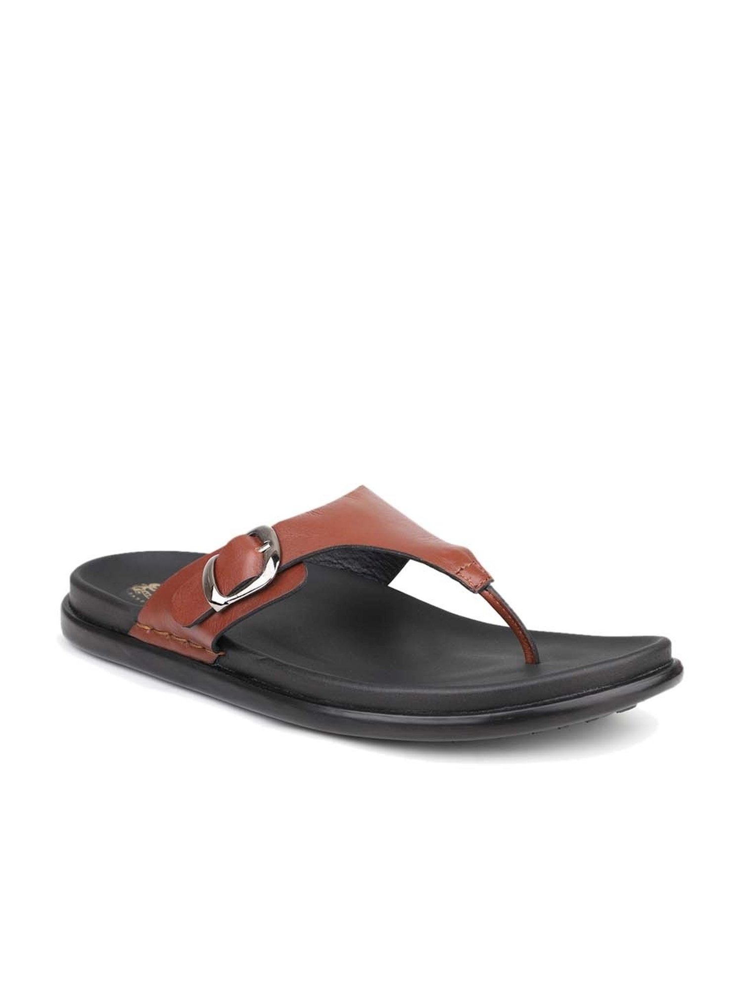 Atesber Men's Tan Thong Sandals