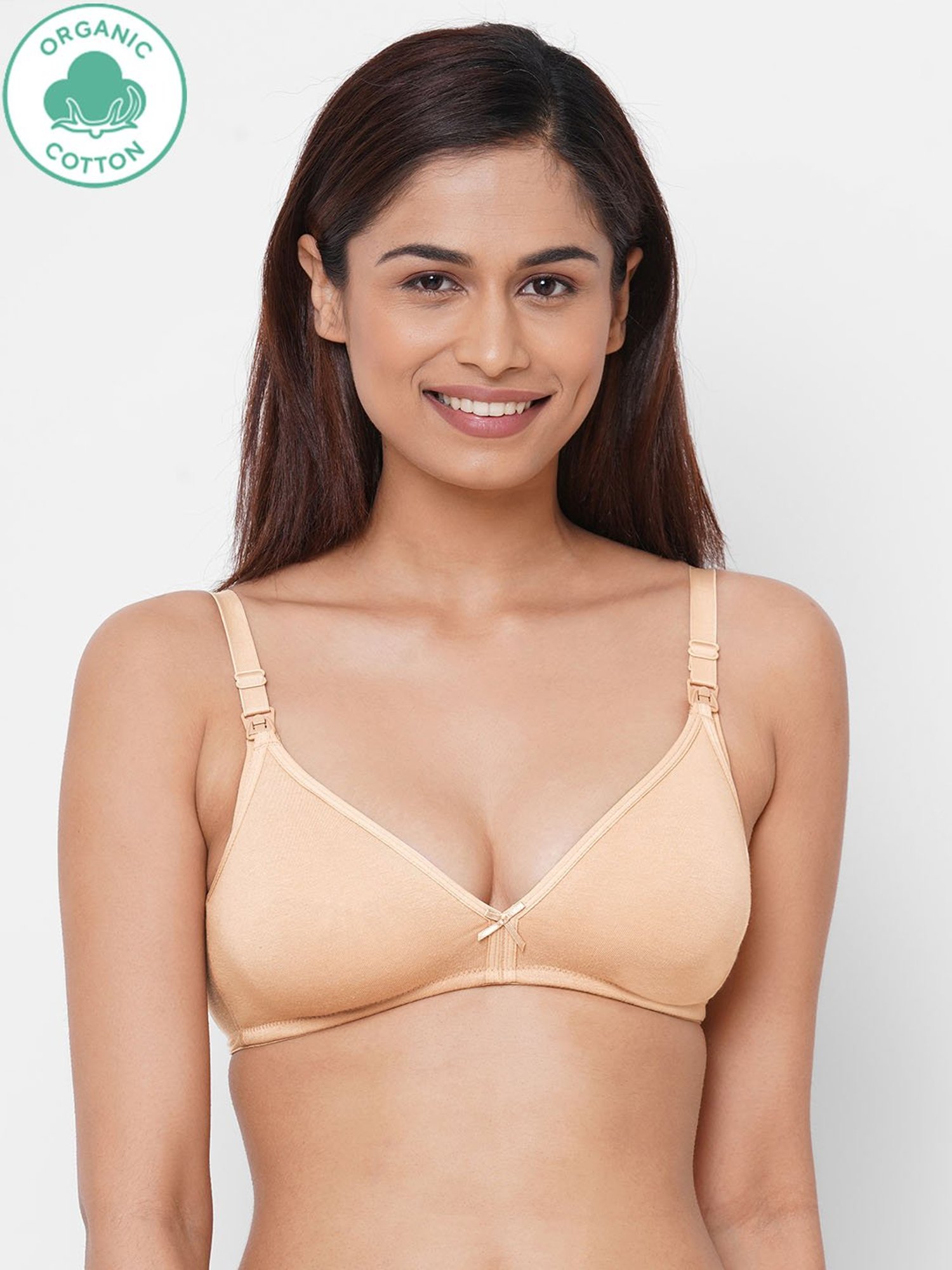Inner Sense White Non Wired Non Padded Nursing Bra