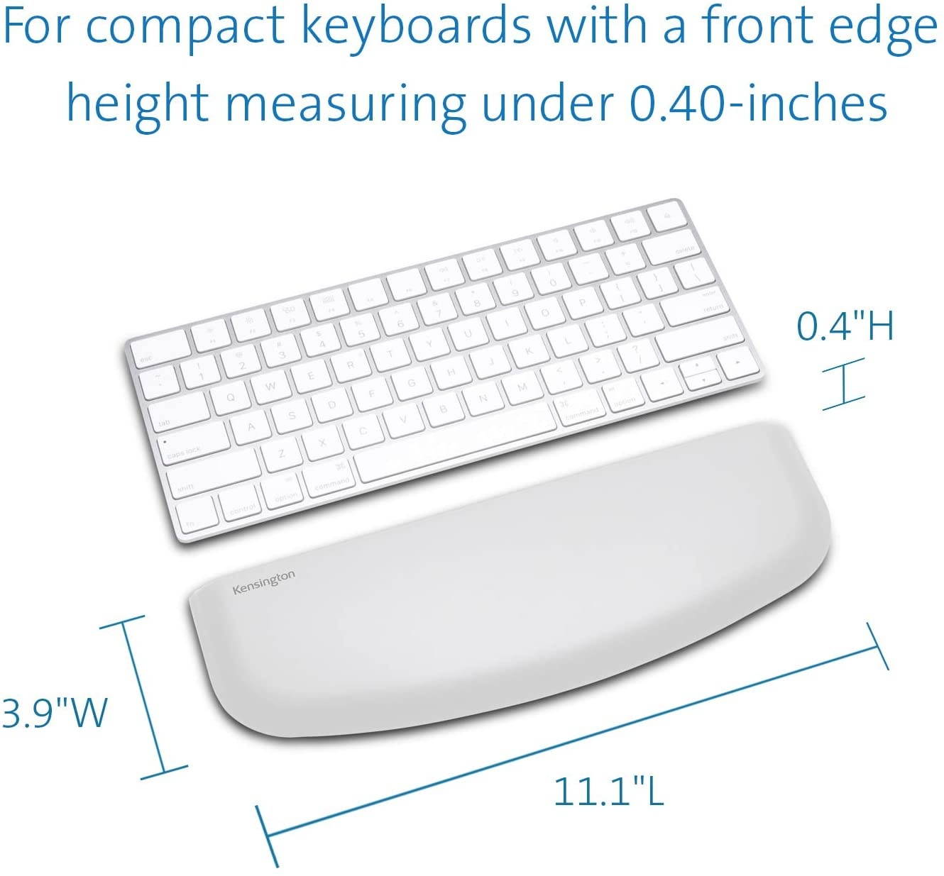 Kensington ErgoSoft Wrist Rest for Slim, Compact Keyboard-Gray