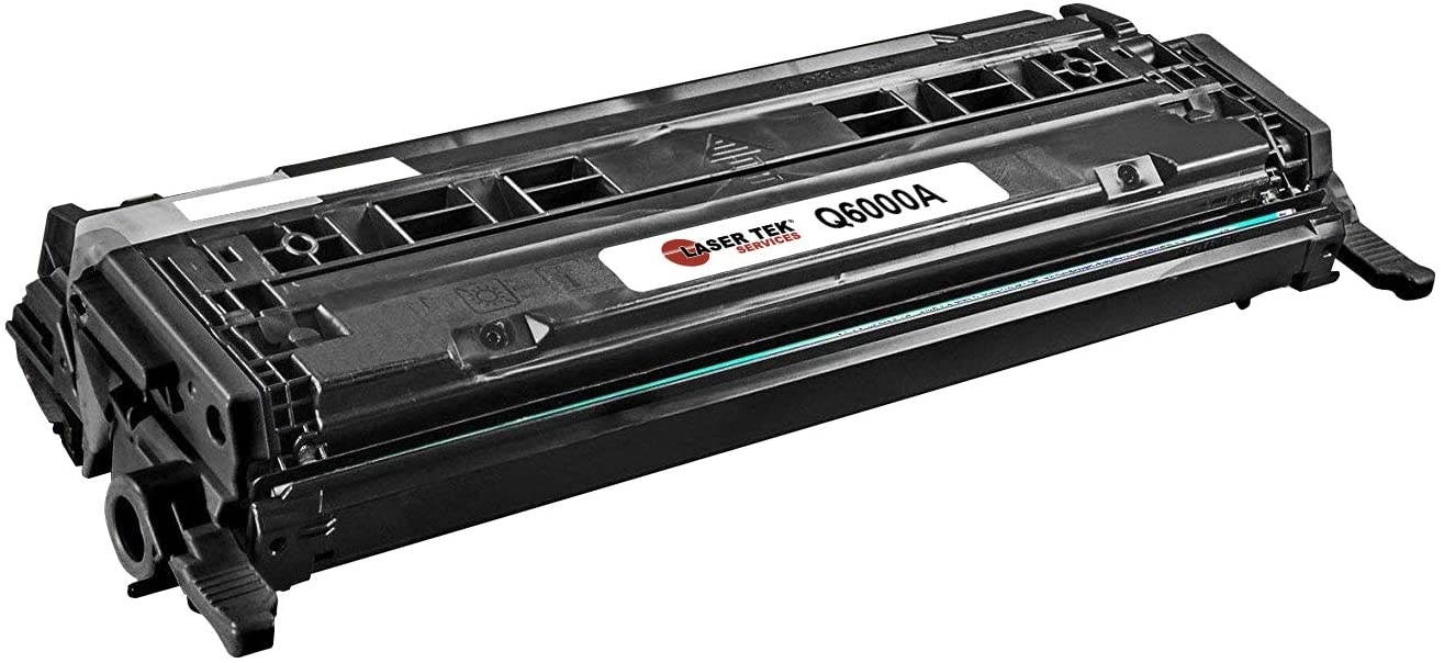 Laser Tek Services Compatible HP 124A Q6000A Q6001A Q6002A Q6003A Toner Cartridge Replacement for HP Color Laserjet 1600 2600n, CM1015mfp Printers (Black, Cyan, Magenta, Yellow, 4 Pack)