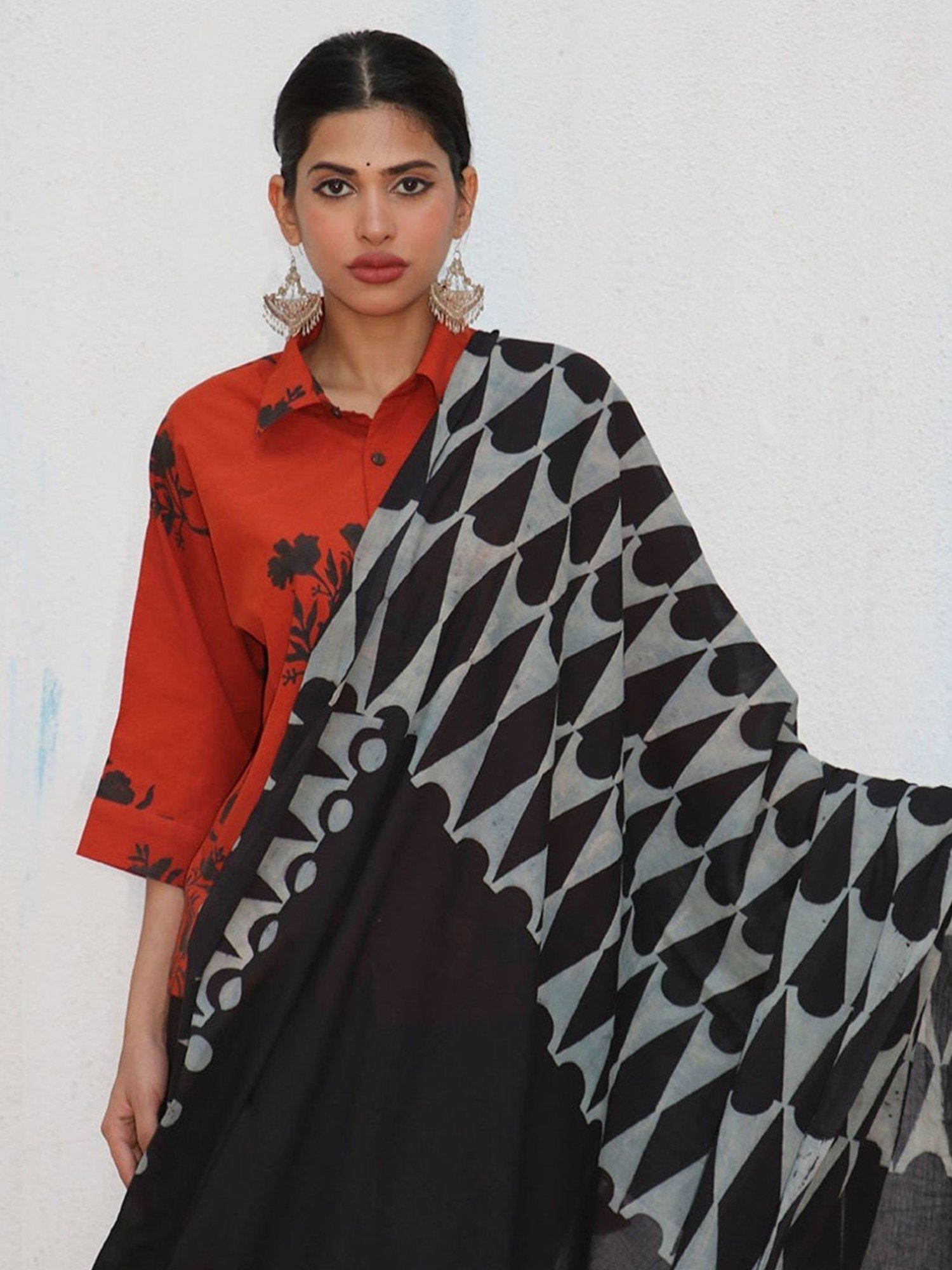 Chidiyaa No Made Barkha Blockprinted Cotton Saree