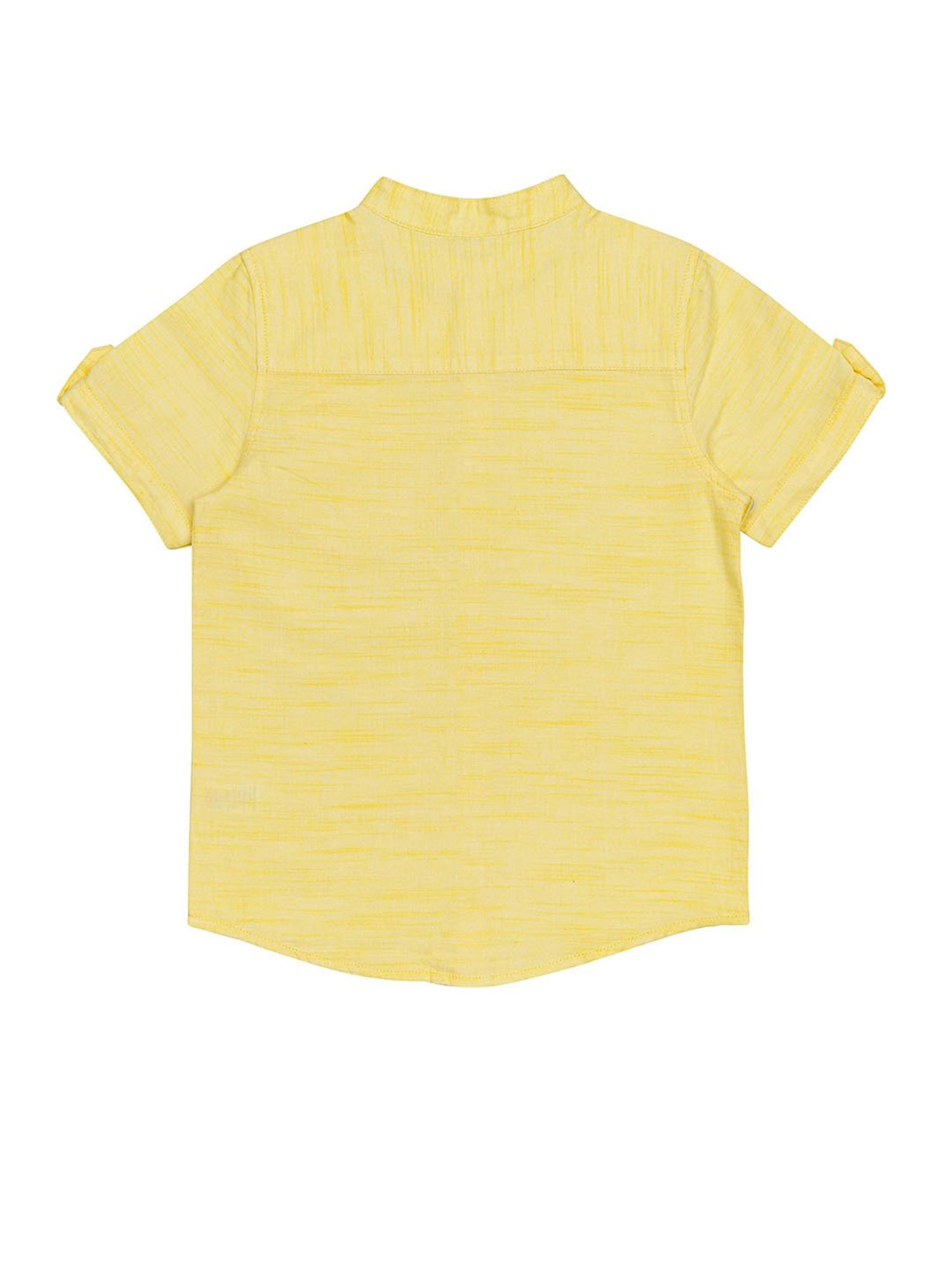 H by Hamleys Boys Yellow Self Shirt