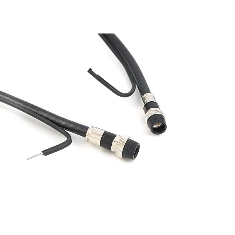 Black RG6 with Messenger Digital Coaxial Cable Shielded PVC Jacket FIRE Rated UL CATV RoHS 75 Ohm RG6 Digital Audio Video Coaxial Cable with Premium Metal Compression F-Connectors