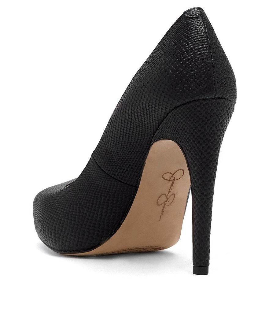 Jessica Simpson Parisah Snake Embossed Platform Pumps