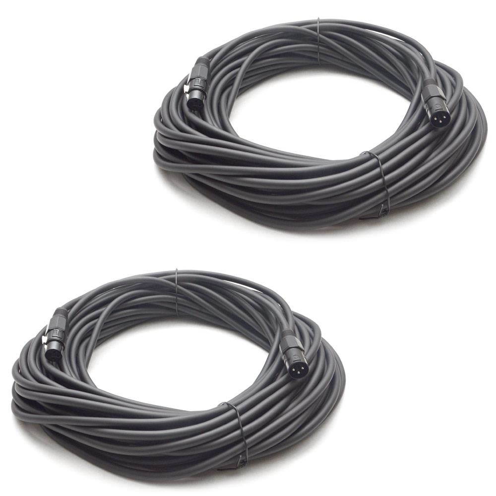 Seismic Audio - 2 Pack - SAMIC75.2 - XLR Microphone Cable - 75 Feet