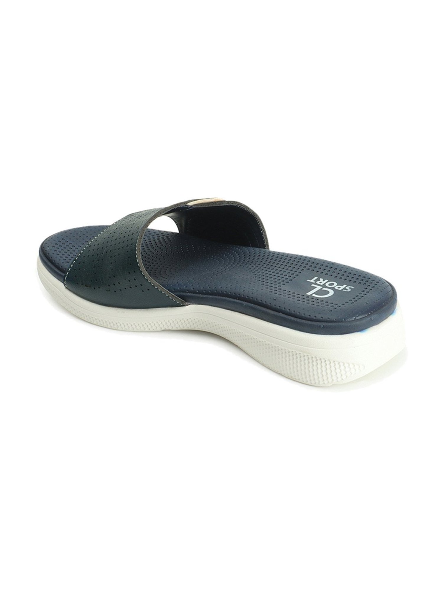 CL Sports by Carlton London Women's Navy Casual Sandals