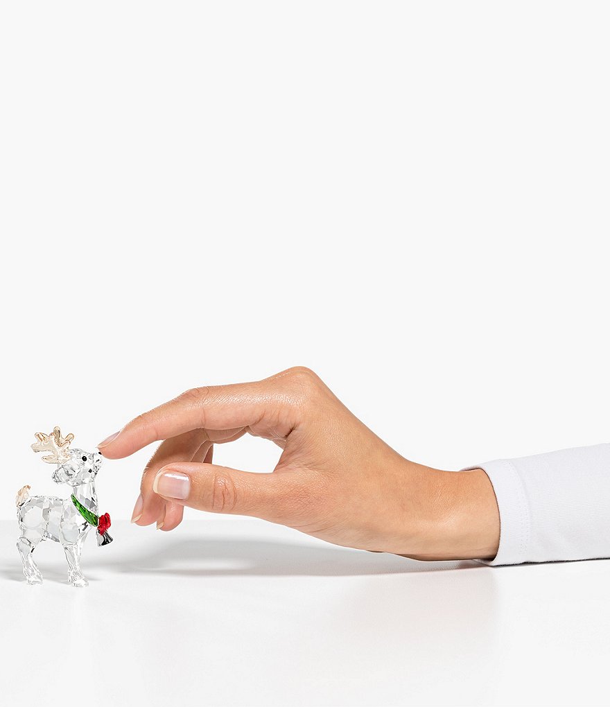 Swarovski Crystal Santa's Reindeer Figurine