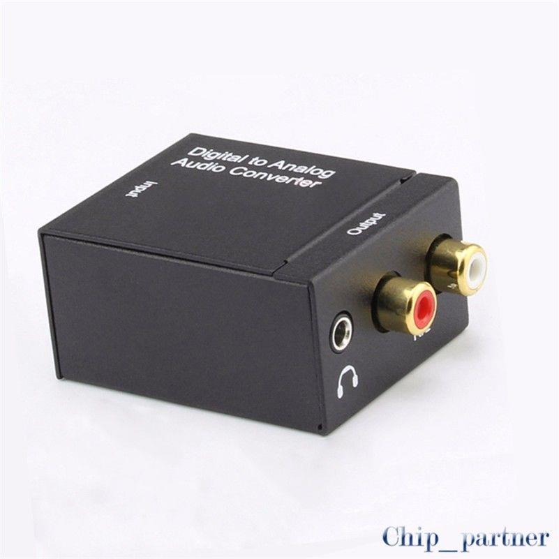 Digital to Analog Coaxial Optical Fiber 3.5mm Audio Converter RCA & Toslink