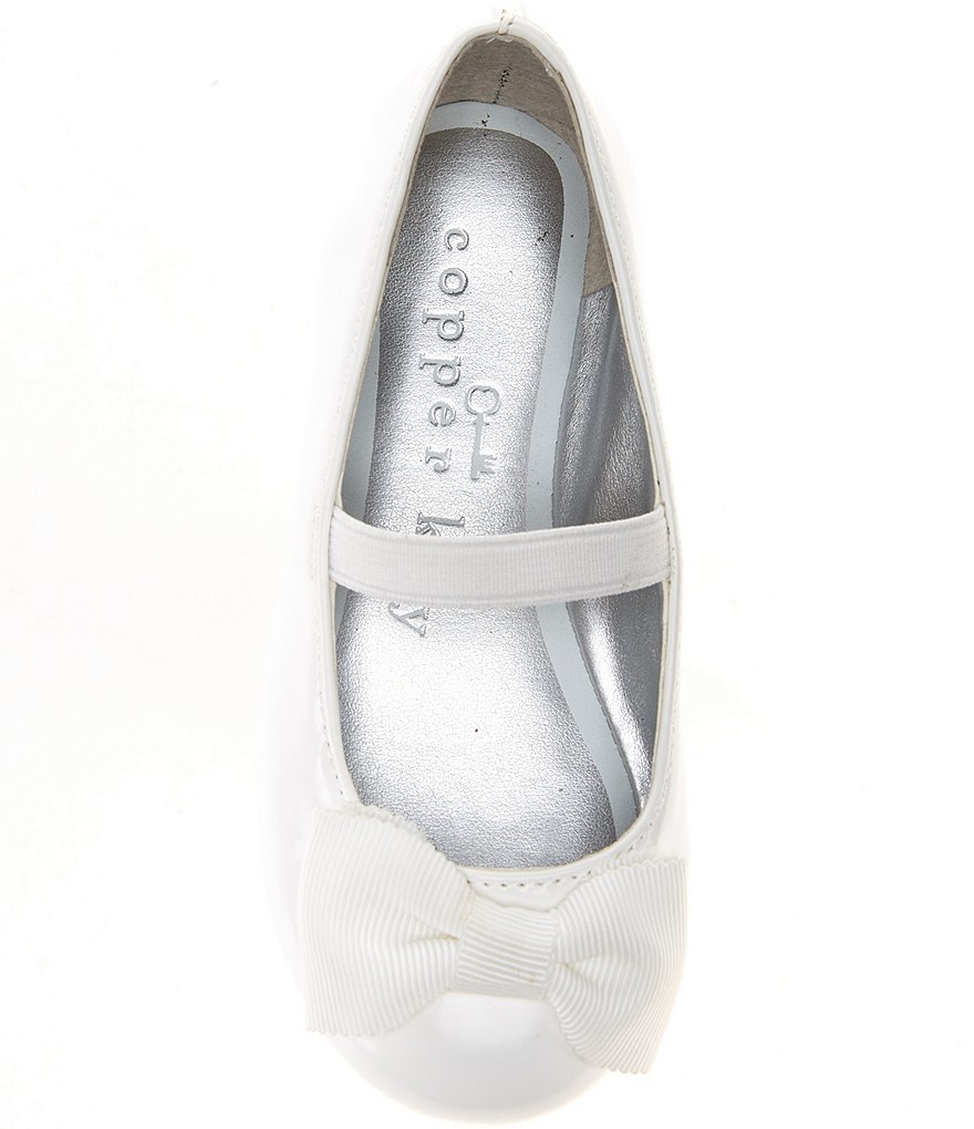 Copper Key Girls' Joyyful-T Patent Bow Ballet Flats (Infant)