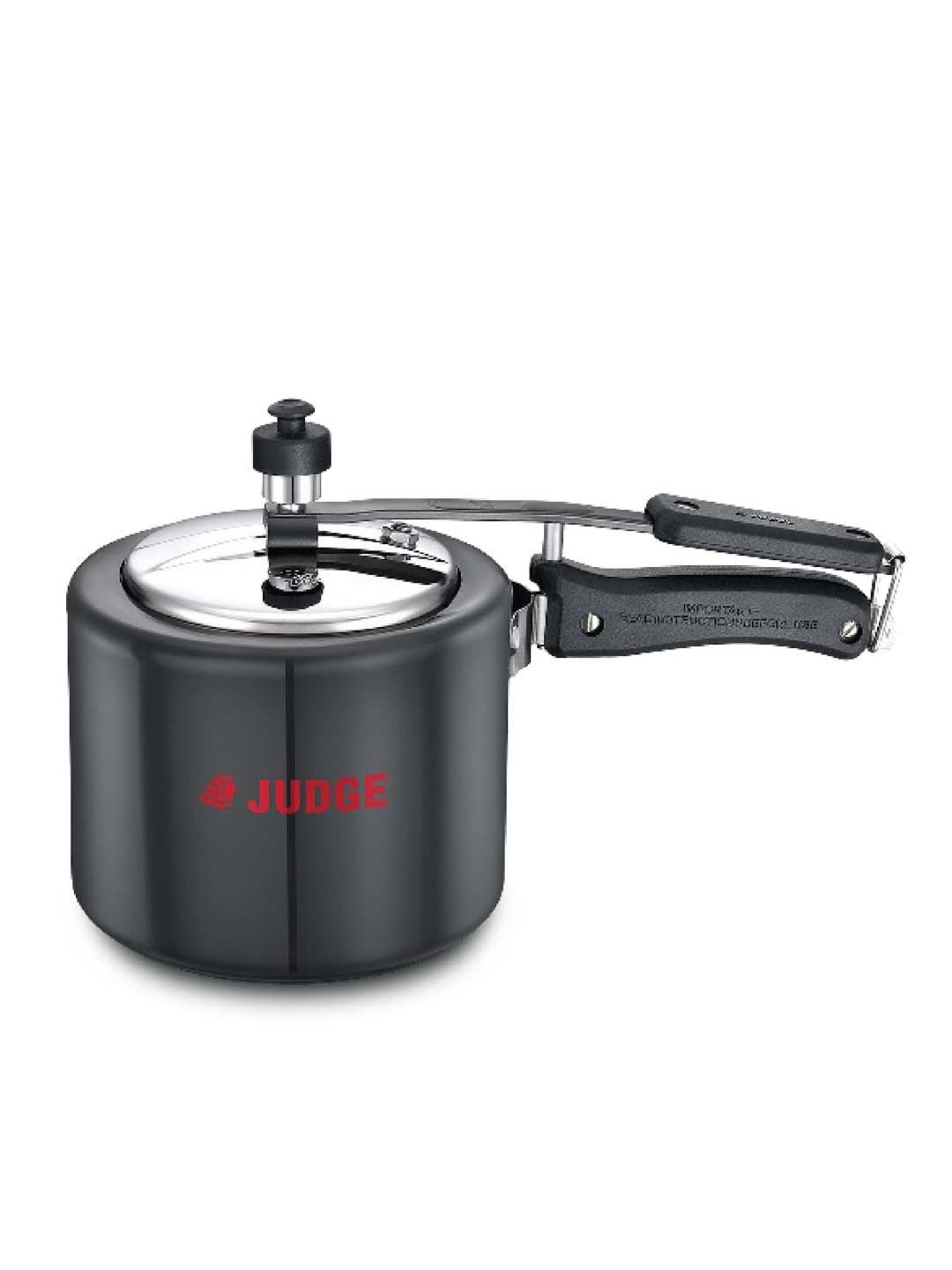 JUDGE Black Hard Anodised 30 cm Gas Compatible Inner Lid Pressure Cooker (2 L) - Set of 1
