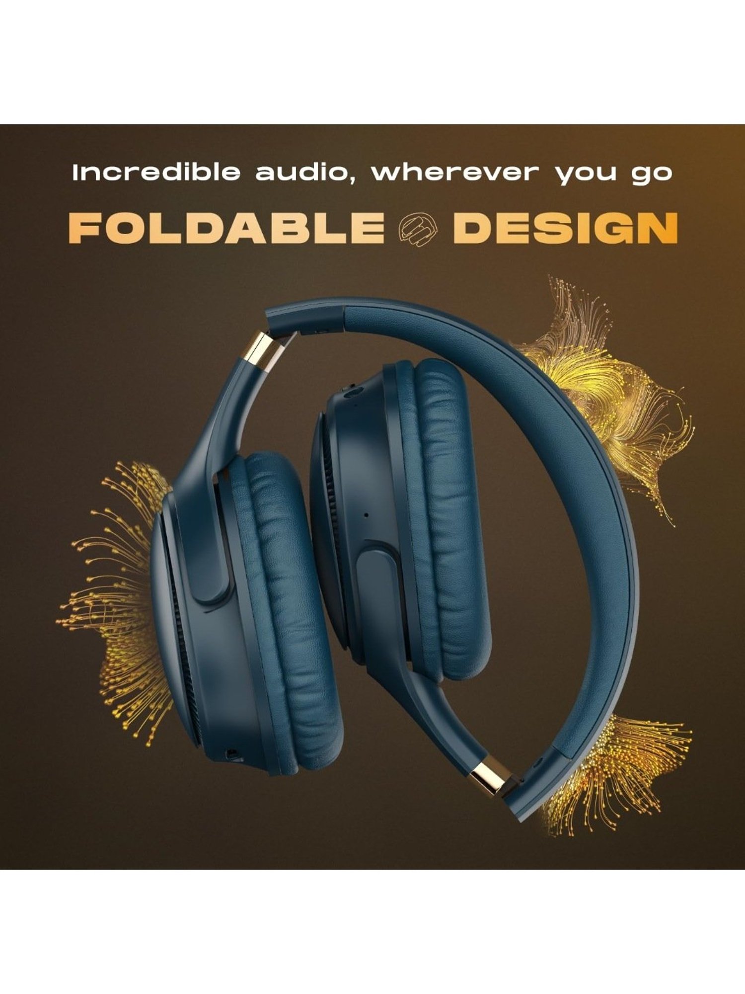 Major IV On Ear Wireless Bluetooth Headphone with Microphone (Black, True Wireless)