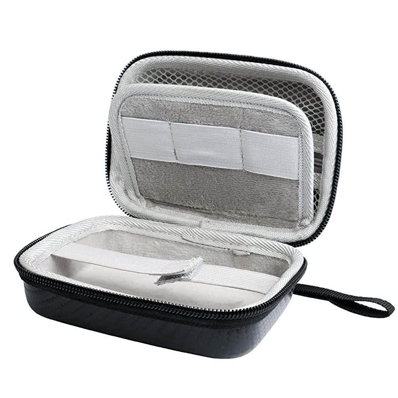 Hard Case for Carson MicroBrite Plus Pocket Microscope (MM-300 or MM-300MU) and MicroFlip (MP-250 or MP-250MU) Travel Storage Carrying Include Carabiner and Strap by
