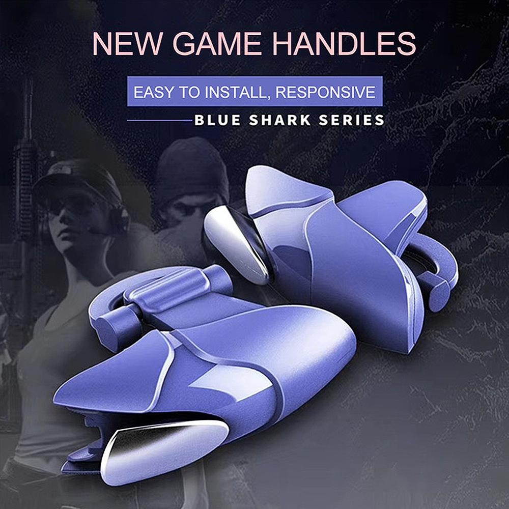Shark Design Gaming Joystick for PUBG Mobile Gamepad L1R1 Mobile Phone Game Shooter PUBG Controller Trigger Fire Button Handle