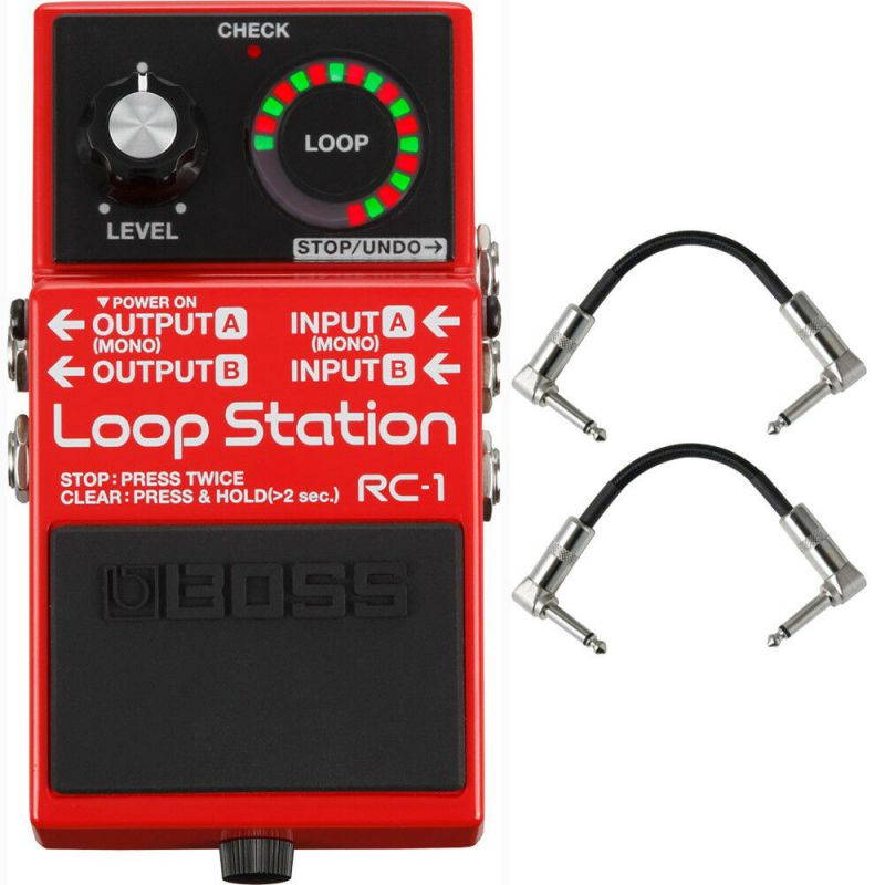 Boss RC-1 Loop Station Pedal with Patch Cables