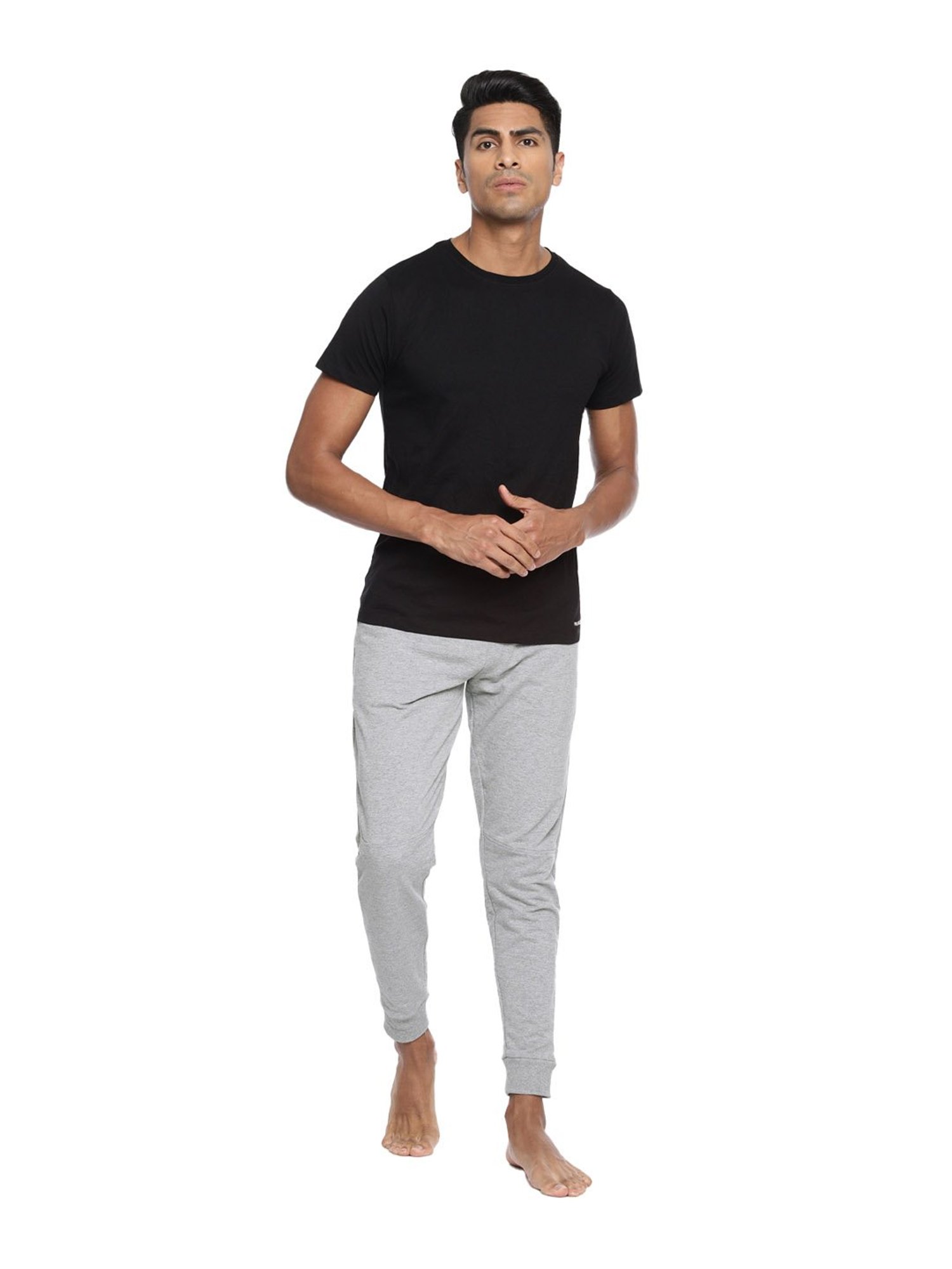 Fruit of the loom Grey Melange Regular Fit Joggers