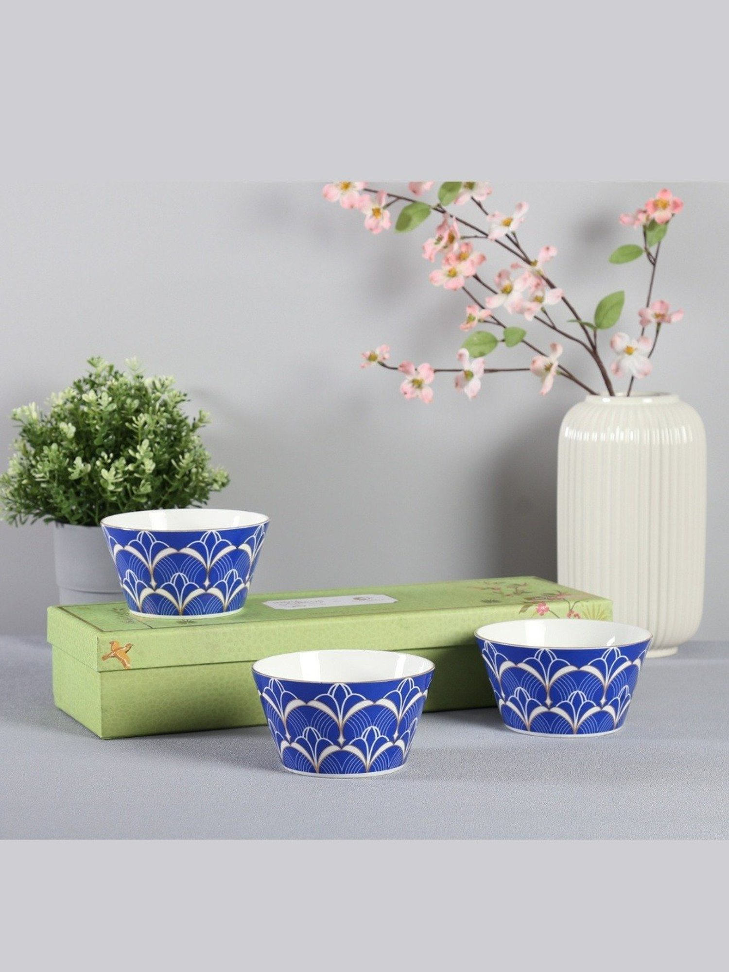 BlackCarrot Black & White Ceramic Dip Bowls Set of 2