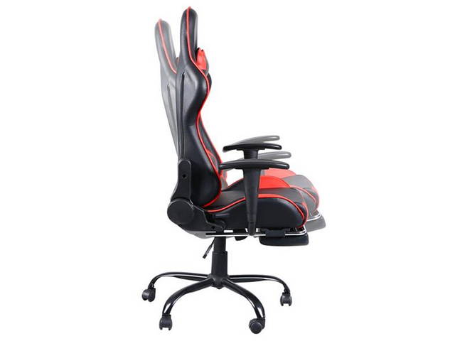 Hilinston Ergonomic Office Chair PC Gaming Chair Racing Chair for Gaming,Computer Chair,E-Sports Chair with High-Back,Adjustable Headrest and Lumbar Support,Red,GC01