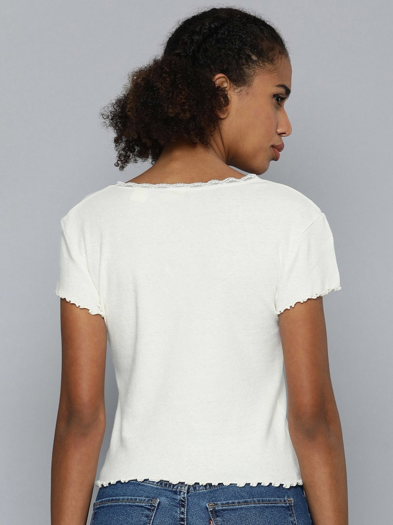Levi's White Printed Top