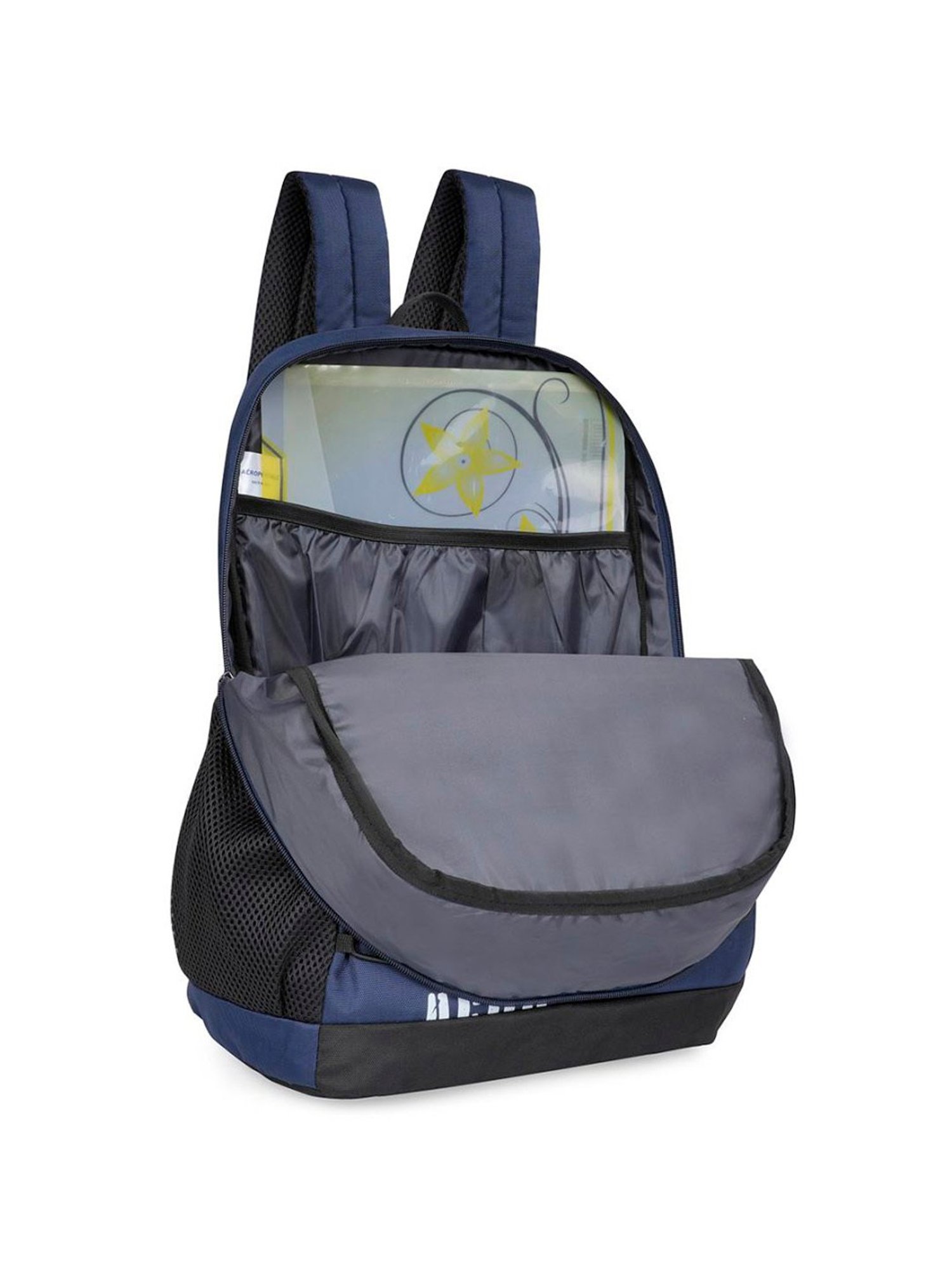 Aeropostale Coppell Navy Polyester Printed Backpack - 19 Ltrs