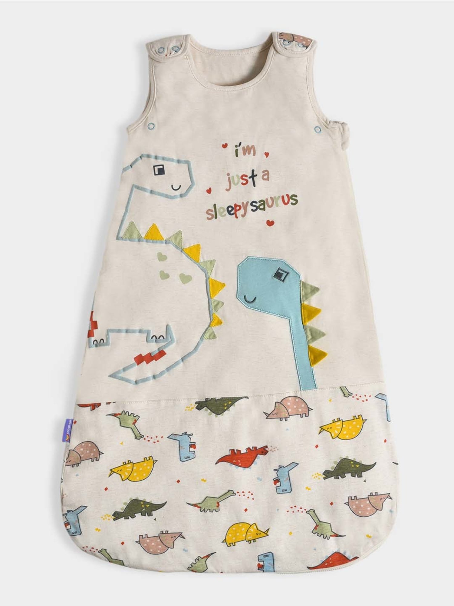 MiArcus Cream Cotton 420 GSM Sleeping Bag For Kids