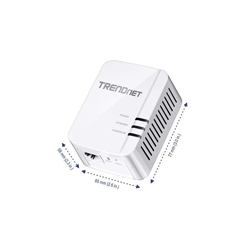 Powerline 1300 AV2 Adapter IEEE 19051 IEEE 1901 Gigabit Port Range Up to 300m 984 ft TPL422E White