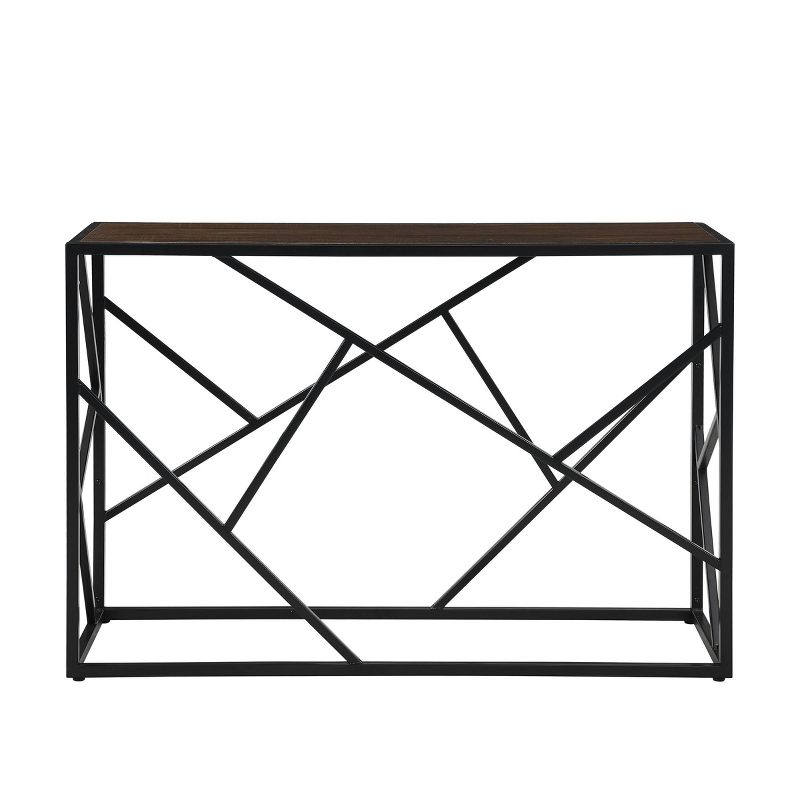 Cressida Console Table Elm/Black - Carolina Chair & Table