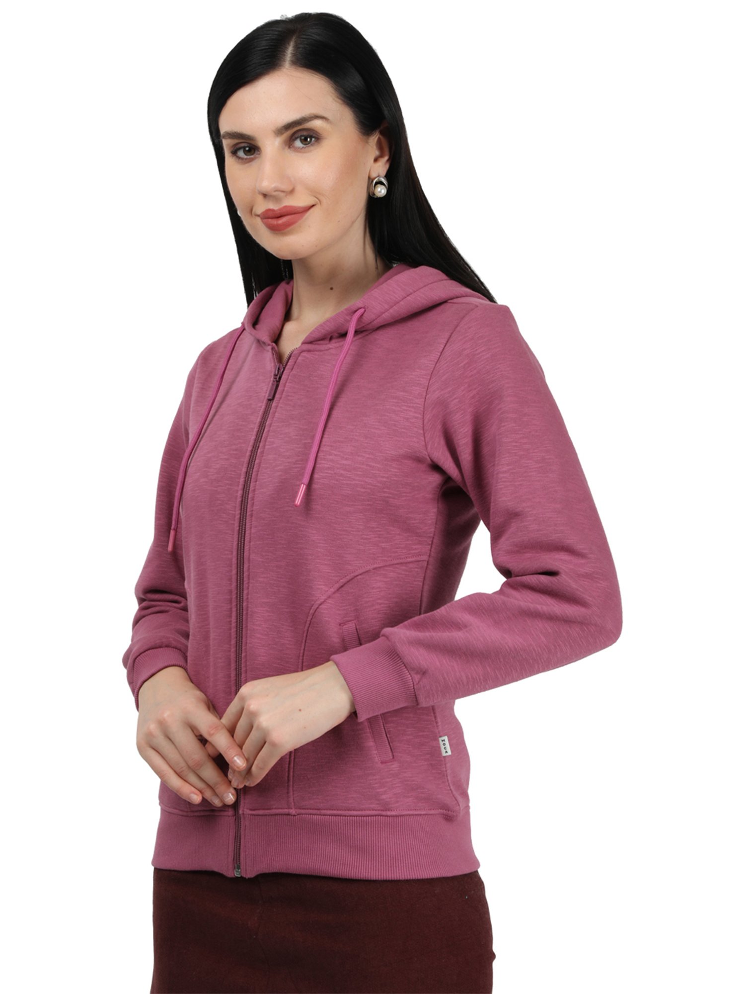 Monte Carlo Dusty Pink Textured Hoodie